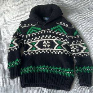 Boy polo sweater. Thick and soft. Perfect for the holiday season